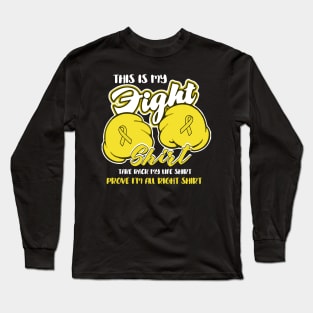 this is my fight childhood cancer shirt Long Sleeve T-Shirt
